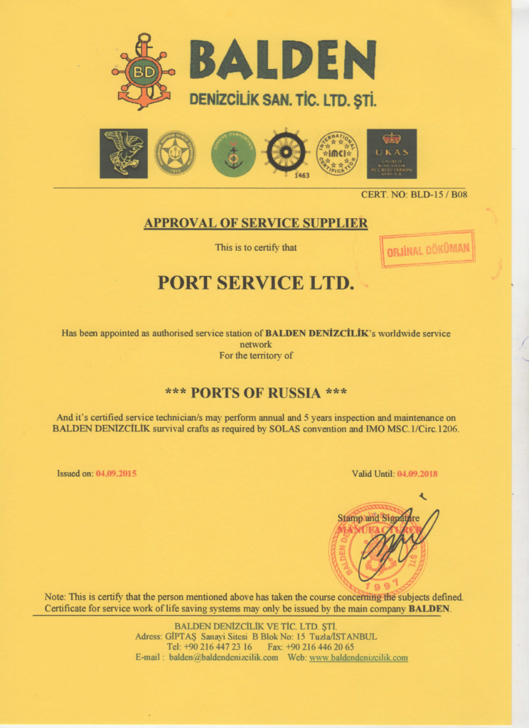 Balden Denizilik Port Service